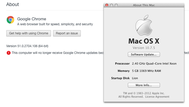 Chrome For Mac 10.7